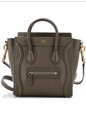 Celine Nano Luggage Bag in Grainy Leather